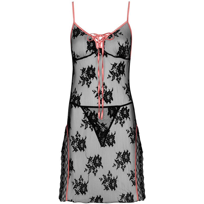 LIVCO CORSETTI FASHION - KARONIN LC 90628 CAMISA + BRAGUITA NEGRA