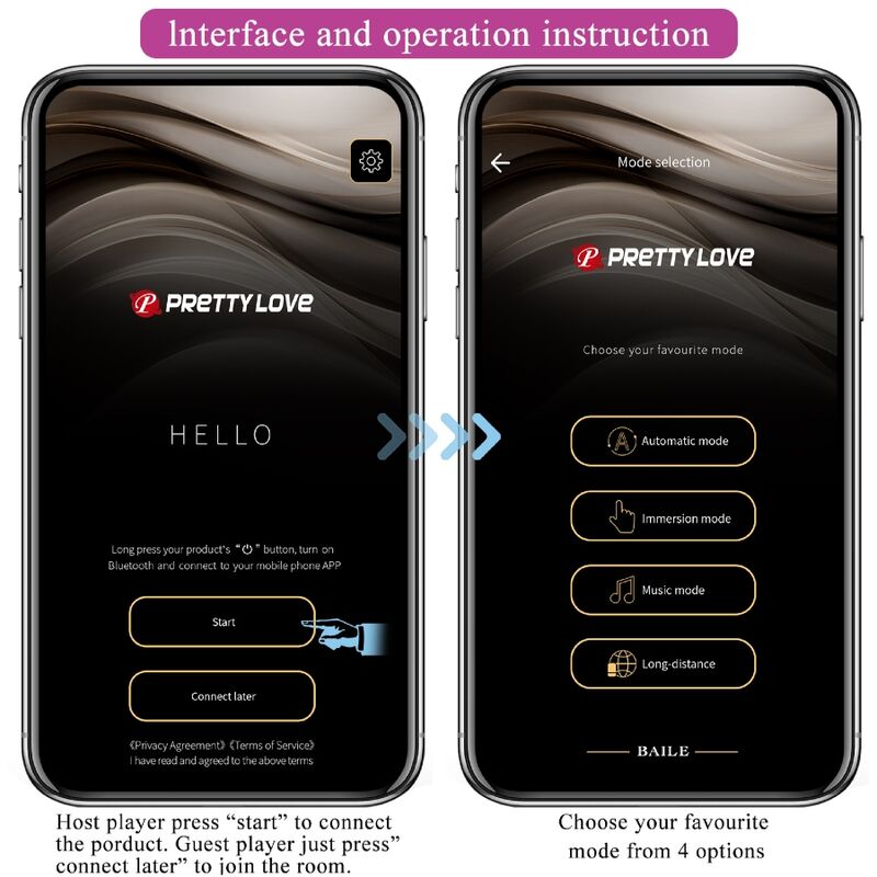 PRETTY LOVE - BILLY CONTROL REMOTO VIBRACIÓN PÚRPURA APLICACIÓN GRATUITA