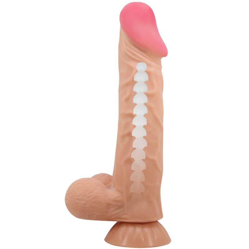 PRETTY LOVE - DILDO REALISTA SERIE PIEL DESLIZANTE CON VENTOSA PIEL DESLIZANTE 24 CM