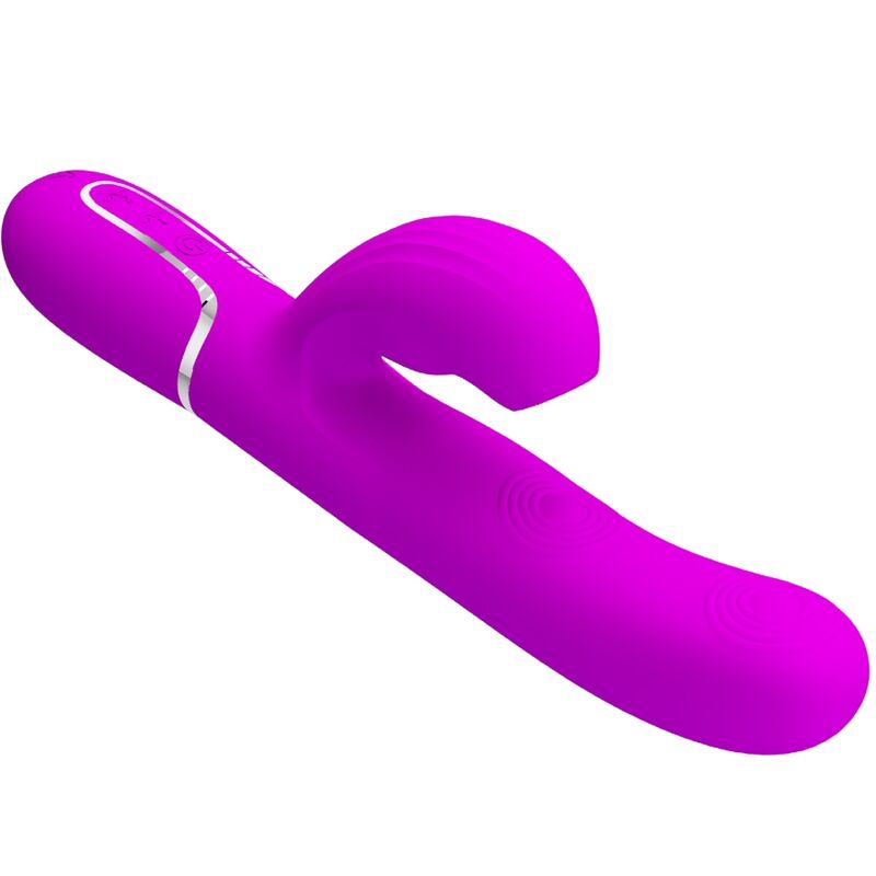 PRETTY LOVE - VIBRADOR PERLITA MULTIFUNCIÓN 3 EN 1 PUNTO G VIOLETA