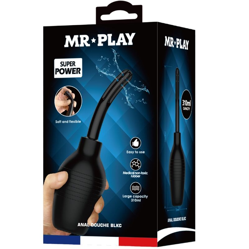 MR PLAY - DOUCHE ANALE BLKC SUPER POWER BLACK