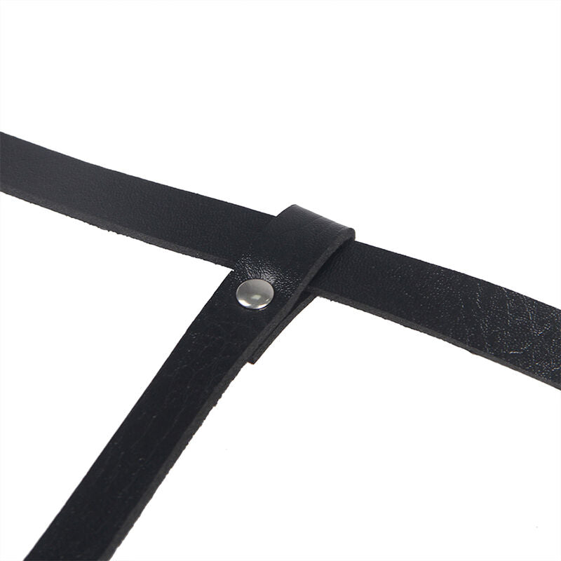 SUBBLIME - ARNÉS DE CUERO NEGRO TALLA ÚNICA