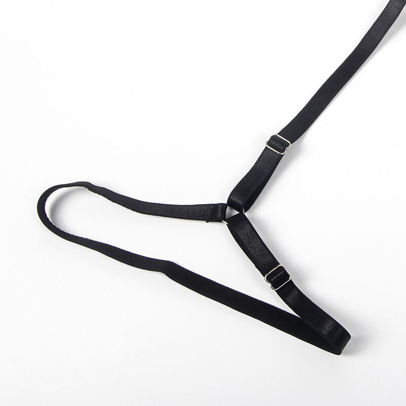 SUBBLIME - DISFRAZ DE POLICÍA CON CUERPO DE ENCAJE NEGRO L/XL