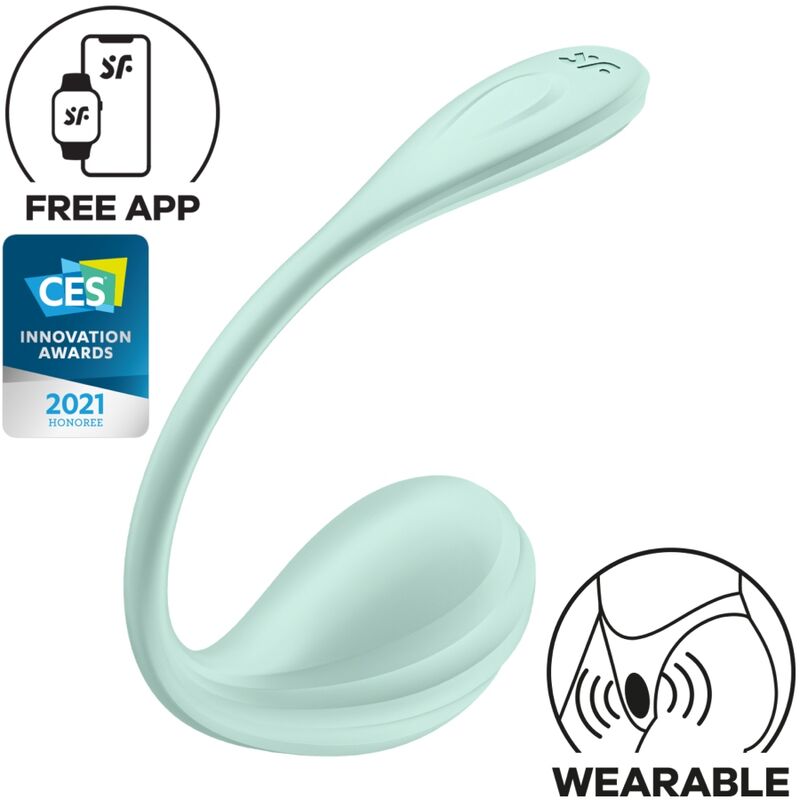 SATISFYER - ESTIMULADOR DEL PUNTO G SMOOTH PETAL WATER GREEN APP GRATUITA
