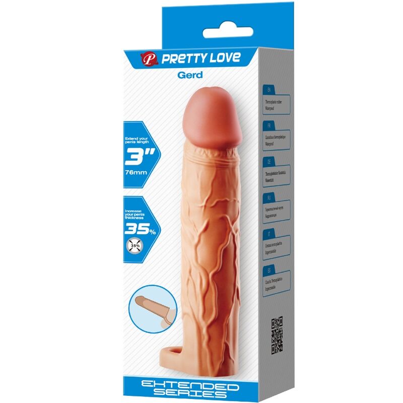 PRETTY LOVE - EXTENSOR DE PENE PARA ERGE, CUBIERTA CARNE