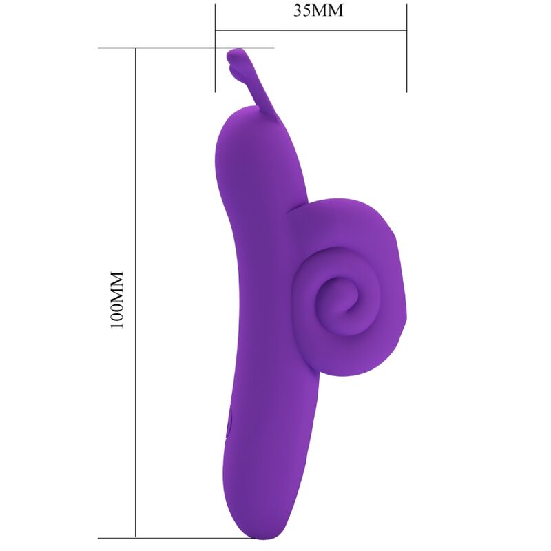 PRETTY LOVE - PODEROSO ESTIMULADOR DE DEDOS DE CARACOL MORADO