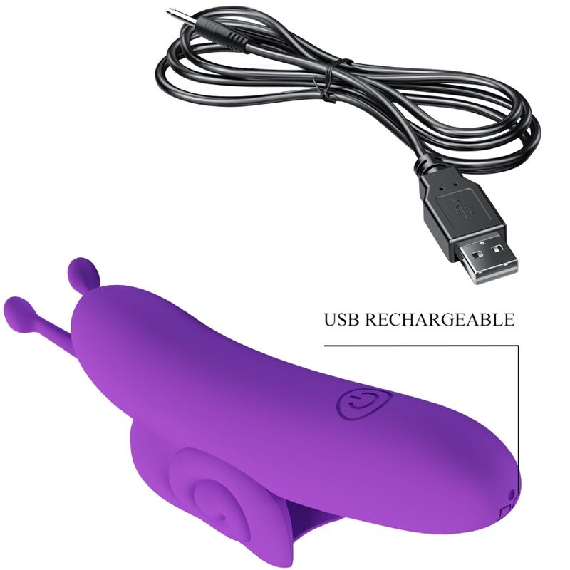 PRETTY LOVE - PODEROSO ESTIMULADOR DE DEDOS DE CARACOL MORADO
