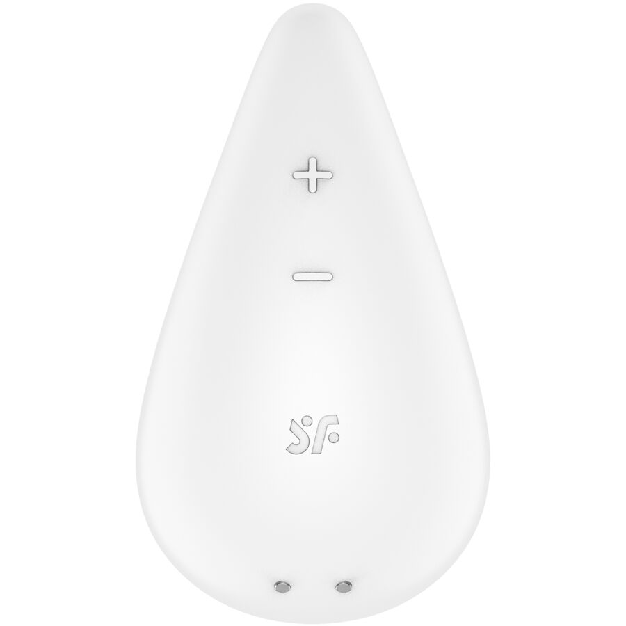SATISFYER - VIBRATEUR DEW DROP À POSER BLANC