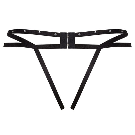 LIVCO CORSETTI FASHION - NOMADE THONG CROTCHLESS BLACK