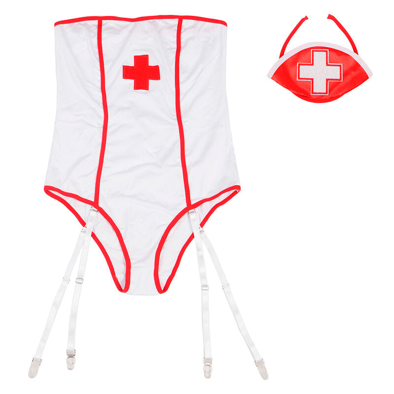 SUBBLIME - SEXY NURSE COSTUME WITH TEDDY L/XL
