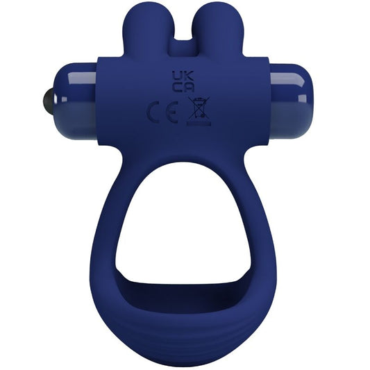 PRETTY LOVE - FRANCISCO ANILLO VIBRADOR DOBLE CONEJO AZUL