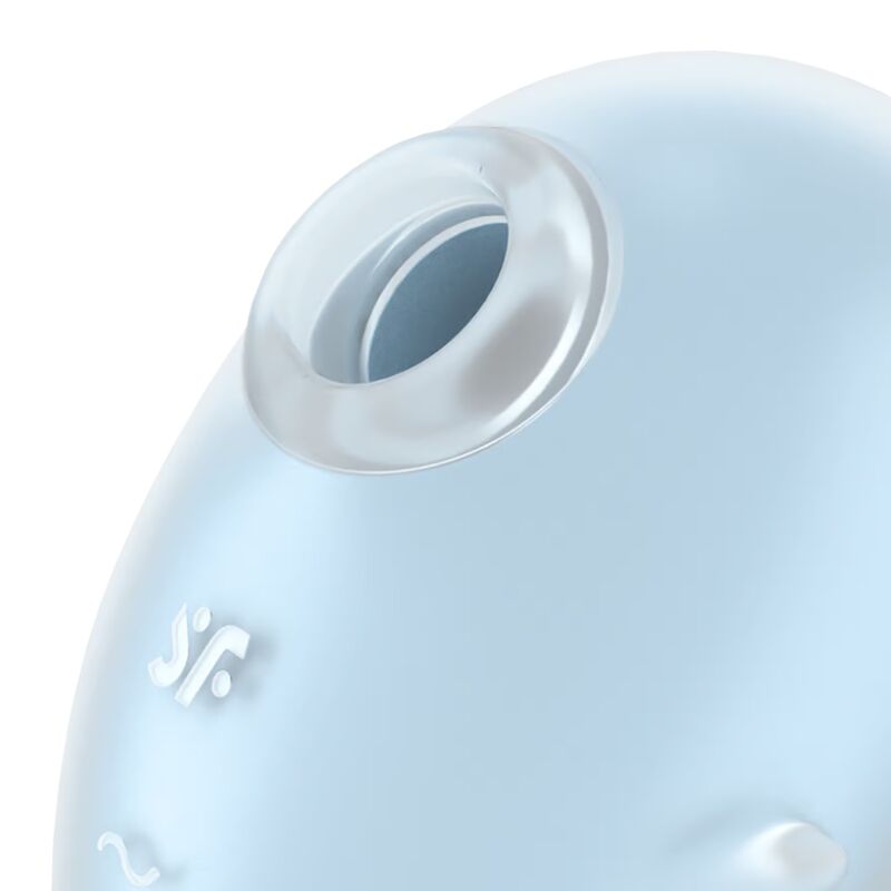 SATISFYER - CUTIE GHOST VIBRADOR DE APLICACIÓN AZUL CLARO
