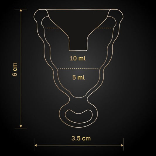 G-VIBE - COPA MENSTRUAL GCUP NEGRA