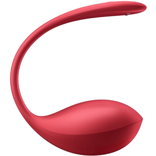 SATISFYER - ESTIMULADOR DE PUNTO G CON CONTROL REMOTO SHINY PETAL ROJO APP GRATUITA