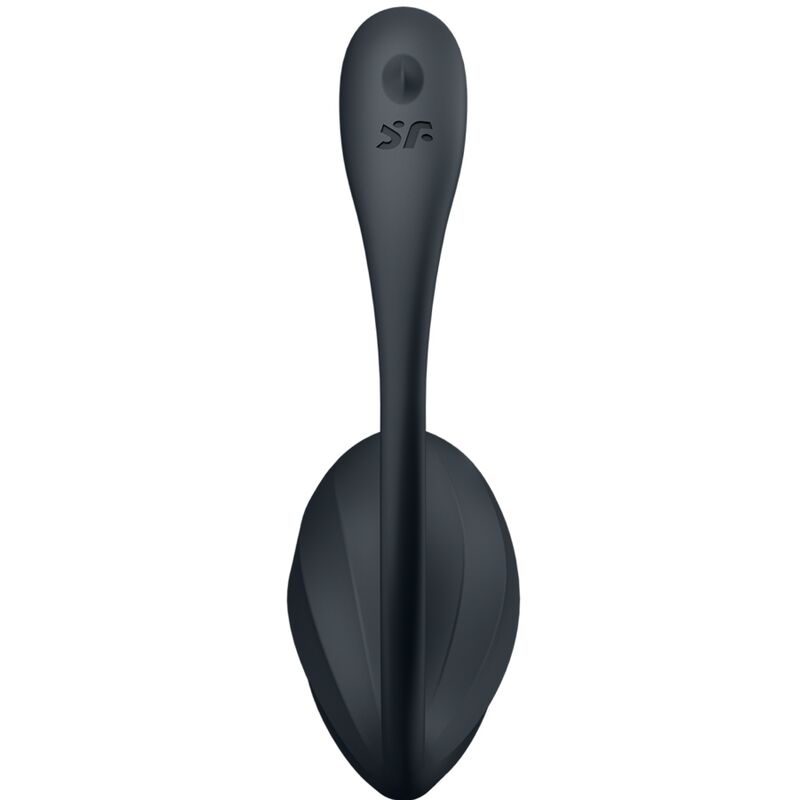 SATISFYER - ESTIMULADOR DE PUNTO G CON PÉTALOS ACANALADOS, CONTROL REMOTO, APLICACIÓN GRATUITA, NEGRO