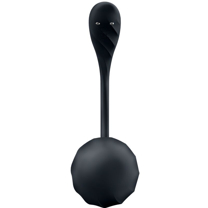 SATISFYER - ESTIMULADOR DE PUNTO G CON PÉTALOS ACANALADOS, CONTROL REMOTO, APLICACIÓN GRATUITA, NEGRO