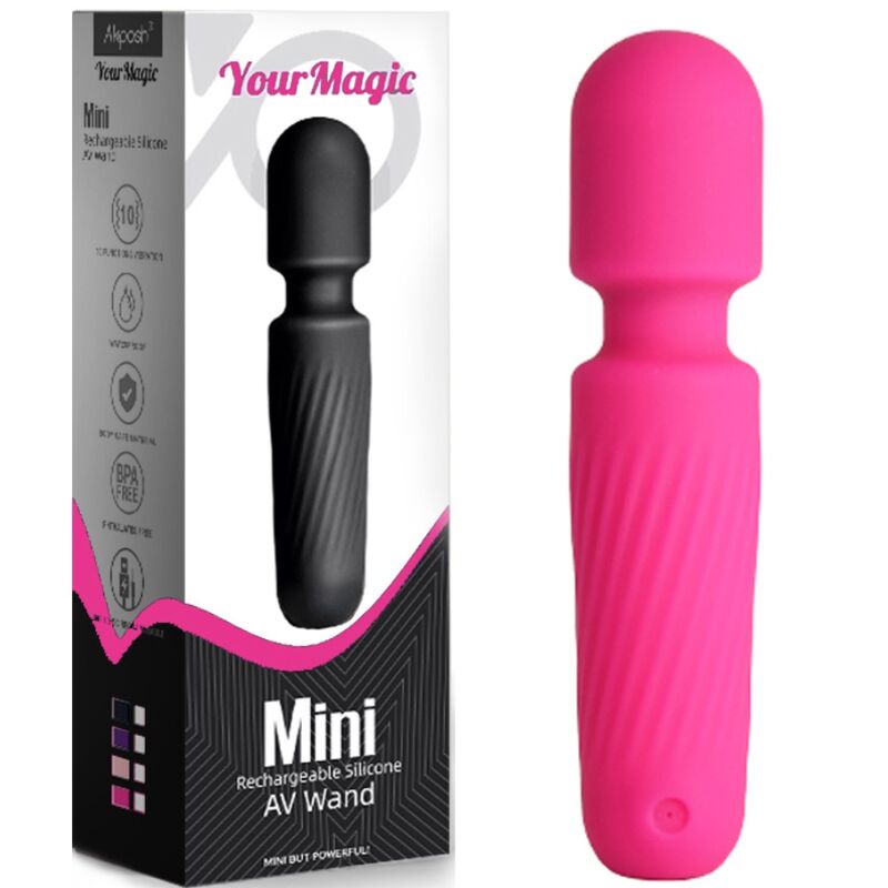 ARMONY - TU MASAJEADOR Y VIBRADOR MÁGICO RECARGABLE 10 VIBRACIONES ROSA