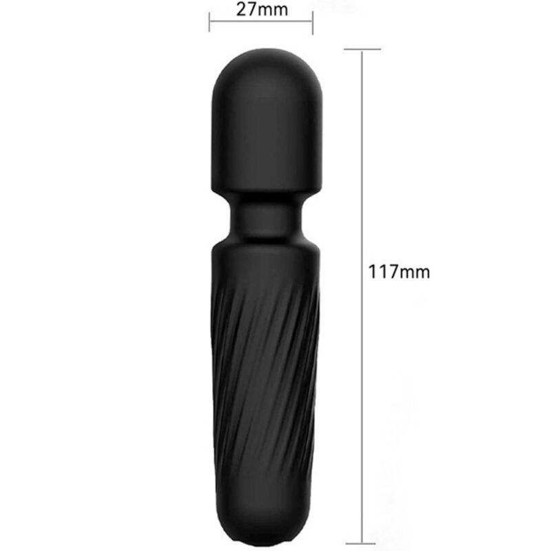 ARMONY - TU MASAJEADOR Y VIBRADOR MÁGICO RECARGABLE 10 VIBRACIONES NEGRO