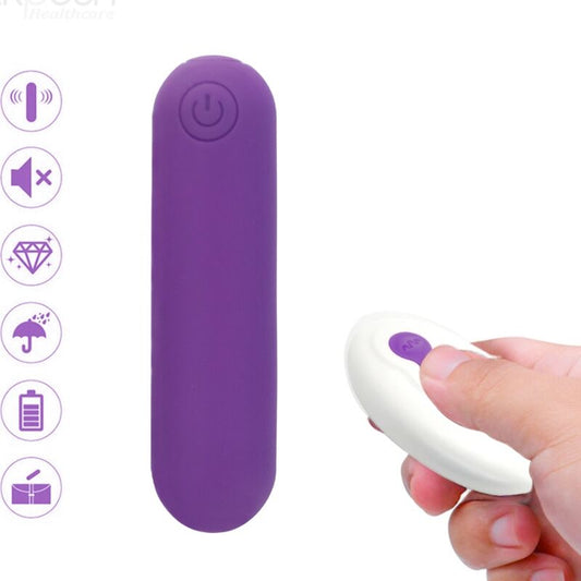 ARMONY - SPLASH JOLINE VIBRADOR BALA SILICONA CONTROL REMOTO 10 VIBRACIONES 6.5 X 1.5 CM MORADO
