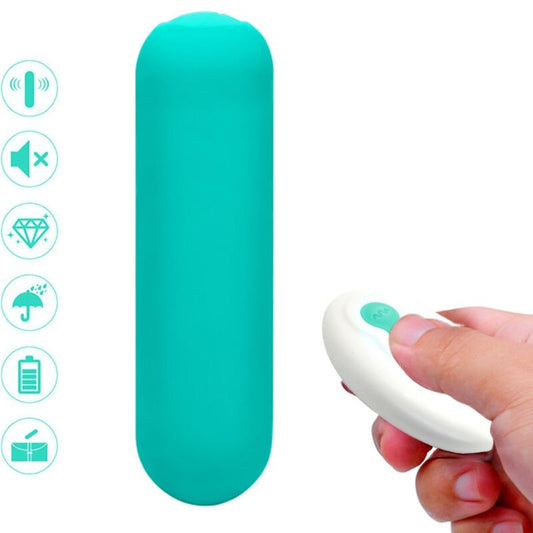 ARMONY - SPLASH JOIE VIBRADOR BALA SILICONA CONTROL REMOTO 10 VIBRACIONES 75 X 19 CM VERDE
