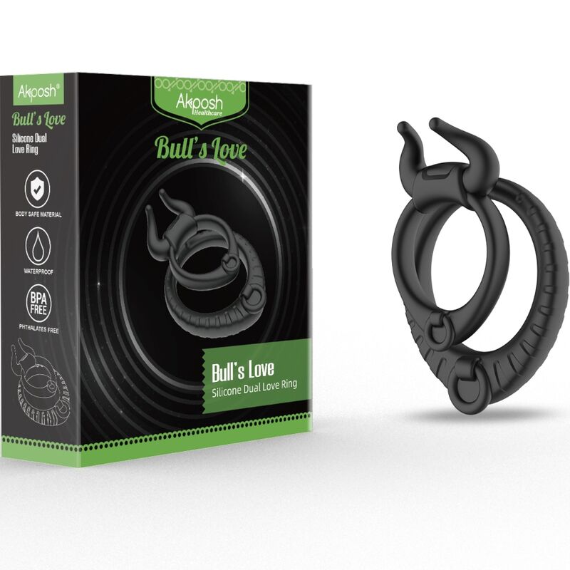 ARMONY - ANILLO BULL'S PASION NEGRO