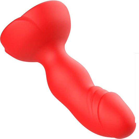 ARMONY - EXTREME A BLOOM ROSE VIBRADOR Y PLUG ANAL CONTROL REMOTO ROJO