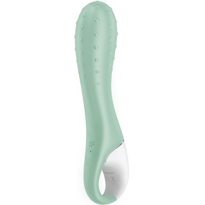 SATISFYER - VIBRATEUR À POMPE À AIR 3 POINTS GONFLABLES MENTHE