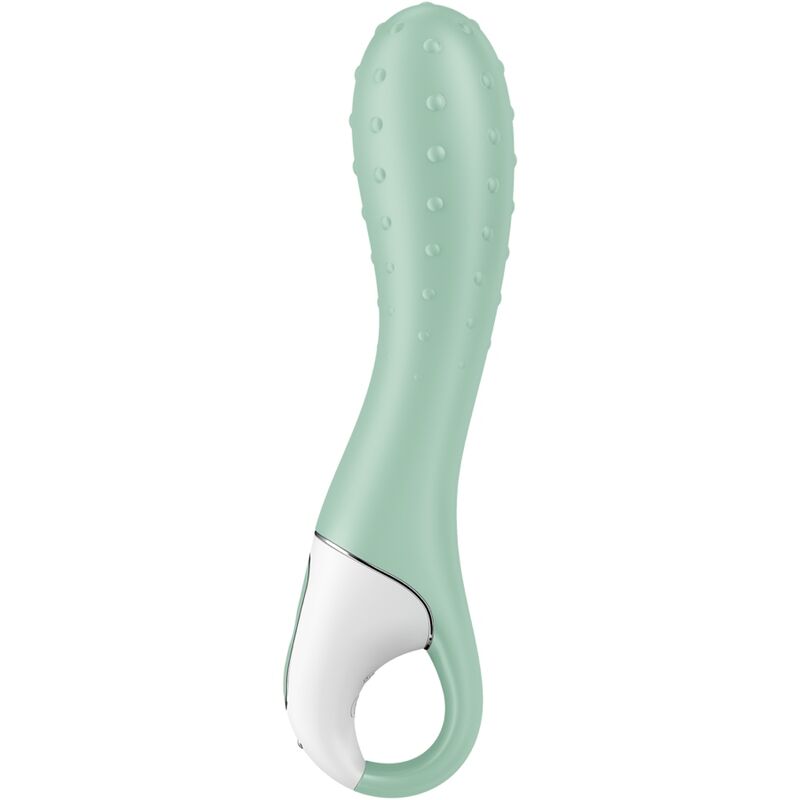 SATISFYER - VIBRATEUR À POMPE À AIR 3 POINTS GONFLABLES MENTHE