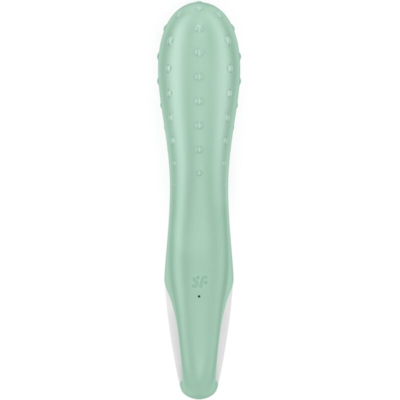 SATISFYER - VIBRATEUR À POMPE À AIR 3 POINTS GONFLABLES MENTHE