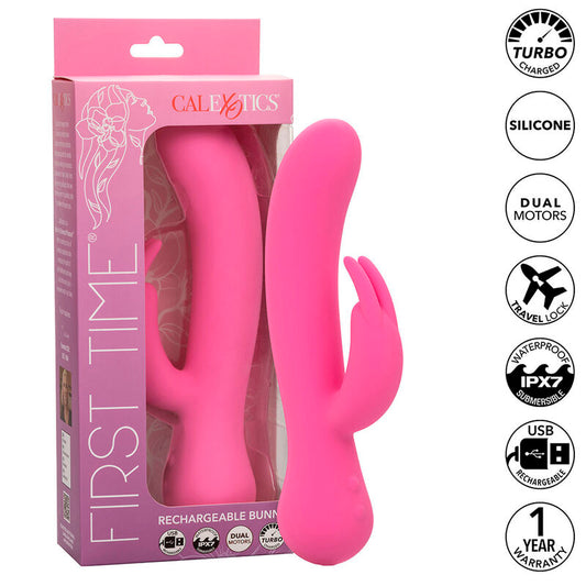 CALEXOTICS - VIBRADOR CONEJO RECARGABLE ROSA POR PRIMERA VEZ