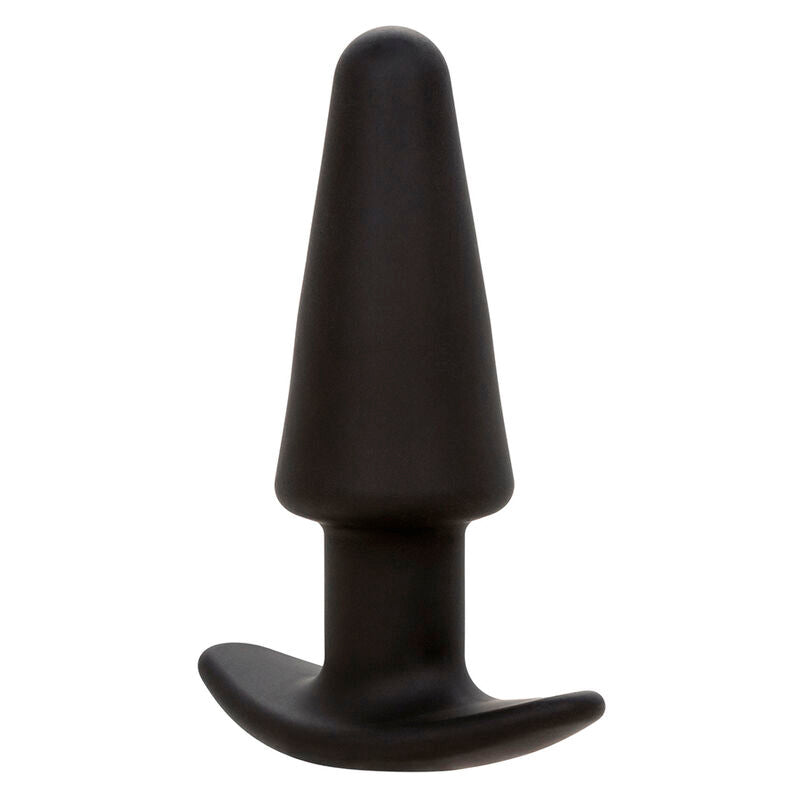 CALEXOTICS - PLUG ANAL CÓNICO ROCK BOTTOM 10 VIBRACIONES SILICONA NEGRO