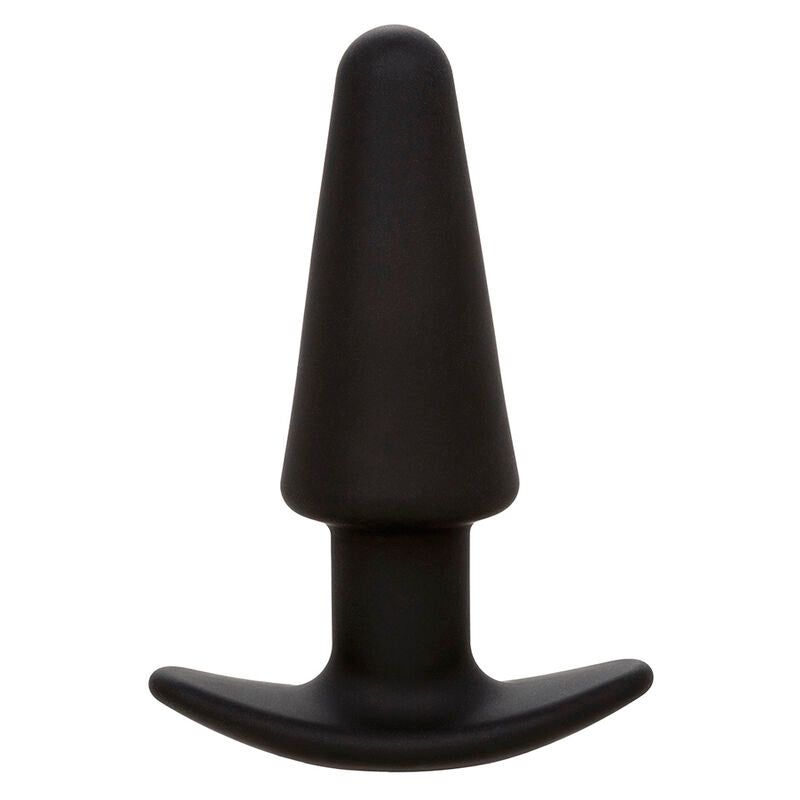 CALEXOTICS - PLUG ANAL CÓNICO ROCK BOTTOM 10 VIBRACIONES SILICONA NEGRO