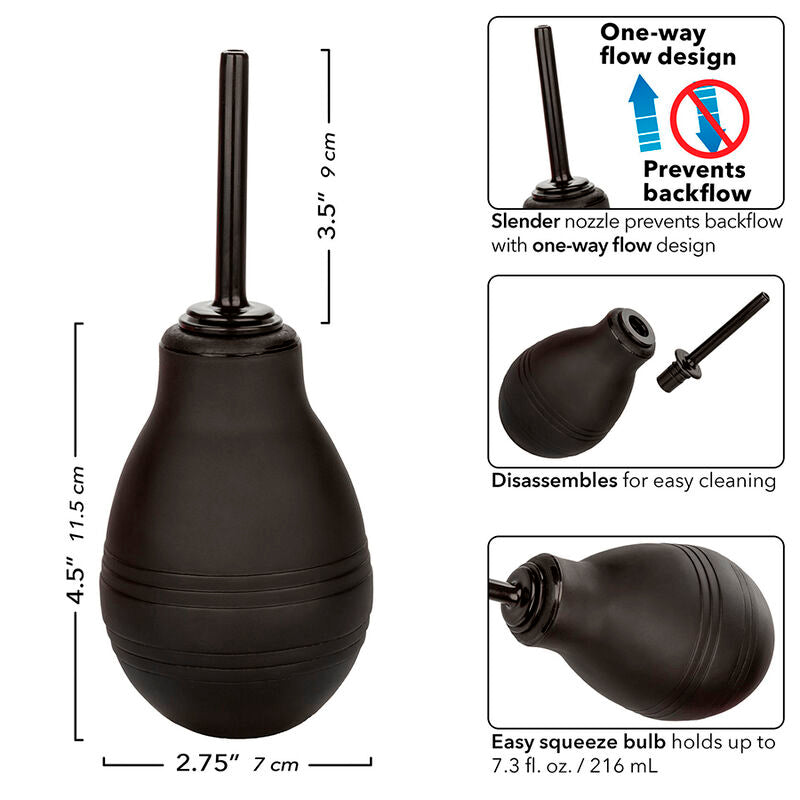 CALEXOTICS - DUCHA ANAL UNIDIRECCIONAL NEGRA