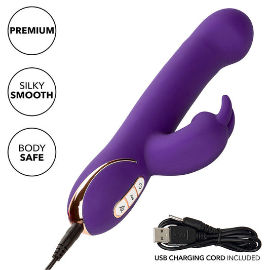 CALEXOTICS - VIBRADOR Y ESTIMULADOR JACK RABBIT 7 VIBRACIONES Y MODO SUCCIÓN AZUL