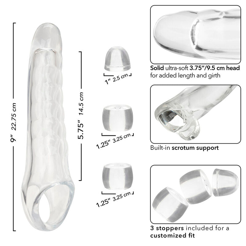 CALEXOTICS - EXTENSEUR DE PÉNIS MAXX RÉGLABLE TRANSPARENT