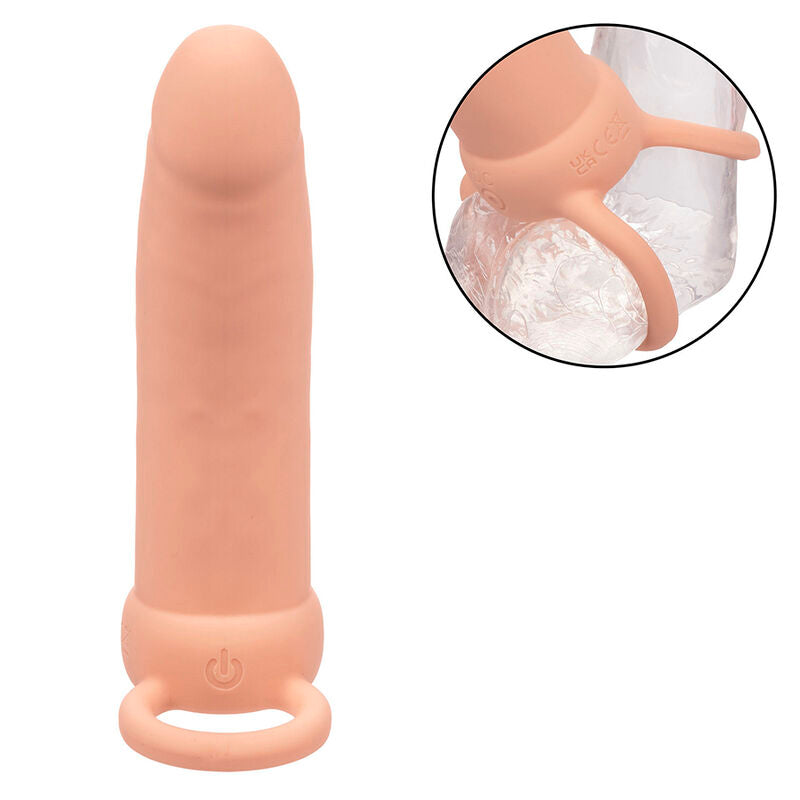 CALEXOTICS - MAXX THICK DOBLE PENETRADOR 10 VIBRACIONES CARNE