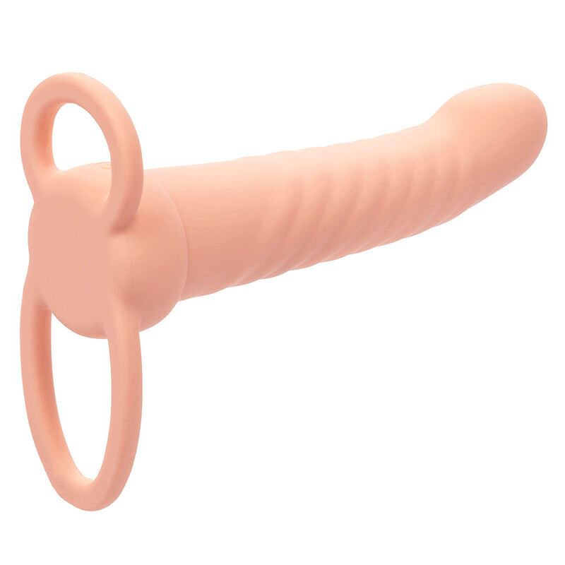 CALEXOTICS - MAXX RIBBED DOBLE PENETRADOR 10 VIBRACIONES CARNE
