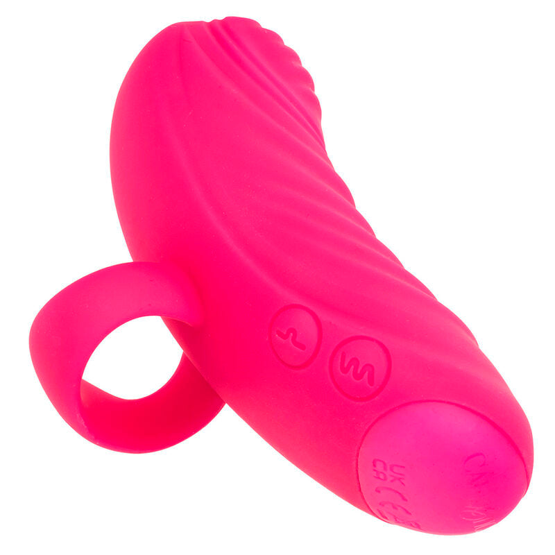 CALEXOTICS - MASAJEADOR DE MANO ENVY CON BOLA RODANTE, 7 VIBRACIONES, ROSA