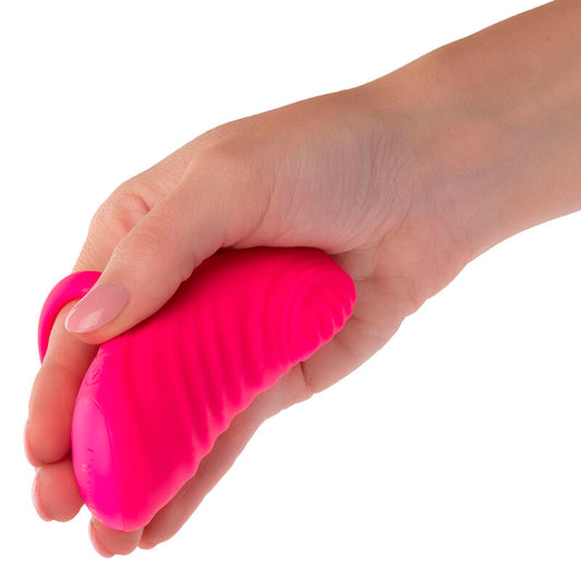 CALEXOTICS - MASAJEADOR DE MANO ENVY CON BOLA RODANTE, 7 VIBRACIONES, ROSA