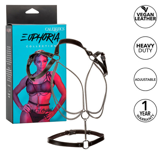 CALEXOTICS - ARNÉS DE CABEZAL MULTICADENA EUPHORIA PREMIUM