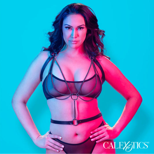 CALEXOTICS - ARNÉS DE CABEZAL MULTICADENA EUPHORIA PREMIUM TALLA GRANDE