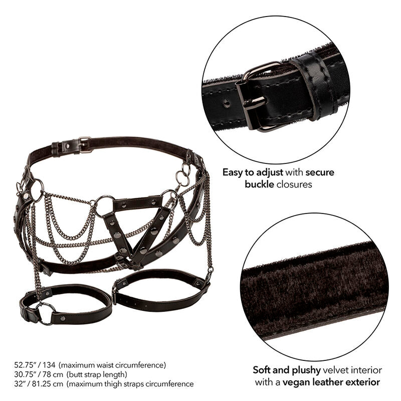 CALEXOTICS - ARNÉS DE MUSLO MULTICADENA EUPHORIA PREMIUM TALLA GRANDE