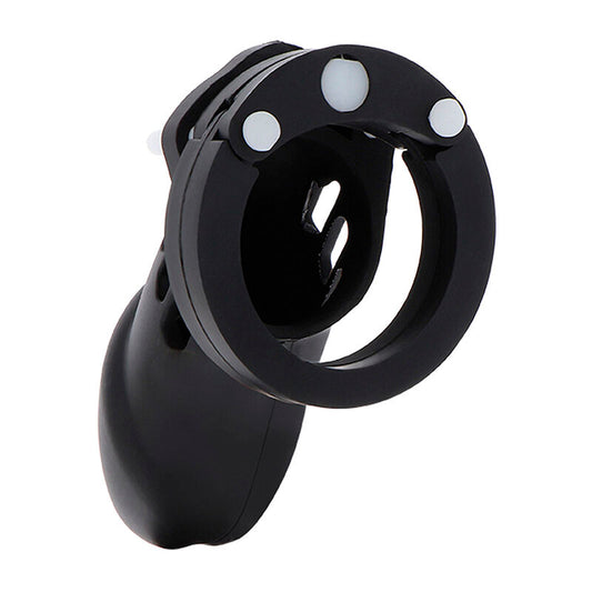 HIDDEN DESIRE - JAULA DE CASTIDAD EXTREMA PARA EL PENE DE SILICONA TALLA L NEGRA