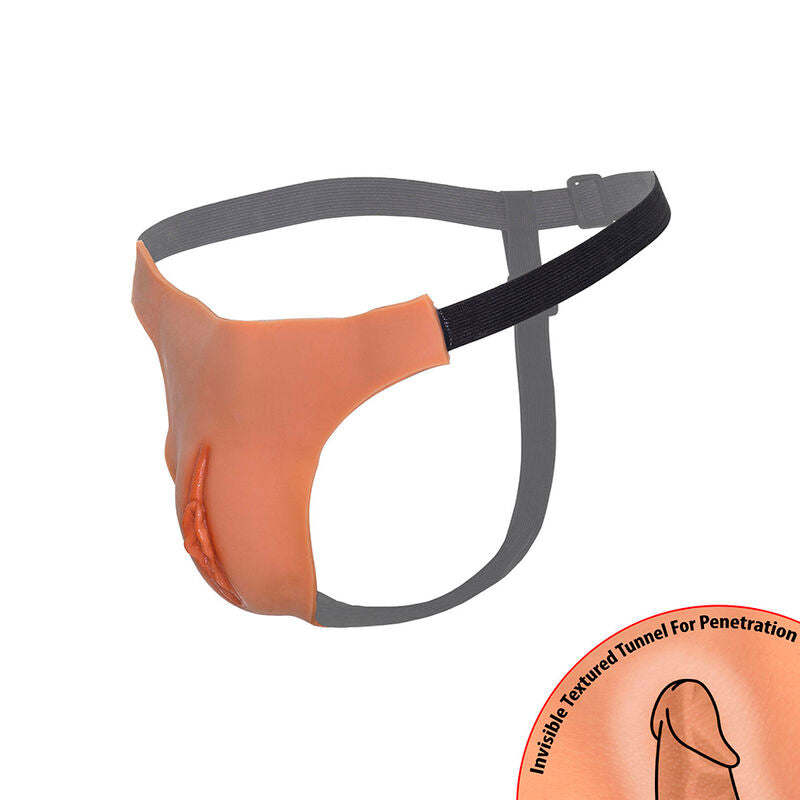 DESEO OCULTO - ALTER EGO TANGA VAGINA ABIERTA AJUSTABLE CARNE