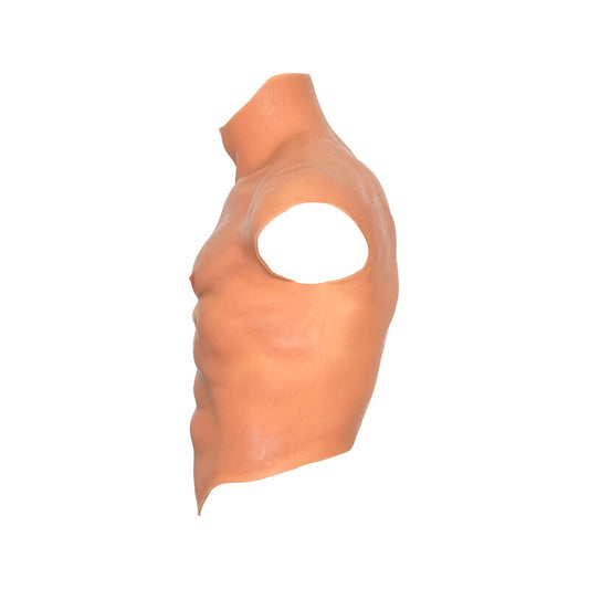 DESEO OCULTO - CAMISA DE TORSO MASCULINO DE SILICONA DE ALTER EGO CON ABS CARNE