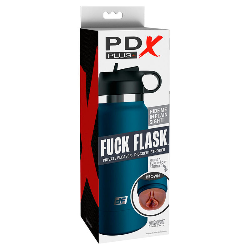 PDX PLUS - FRASCO DE FUCK FLASK VAGINAL DISCRETO MASTURBADOR MARRÓN MODELO 1