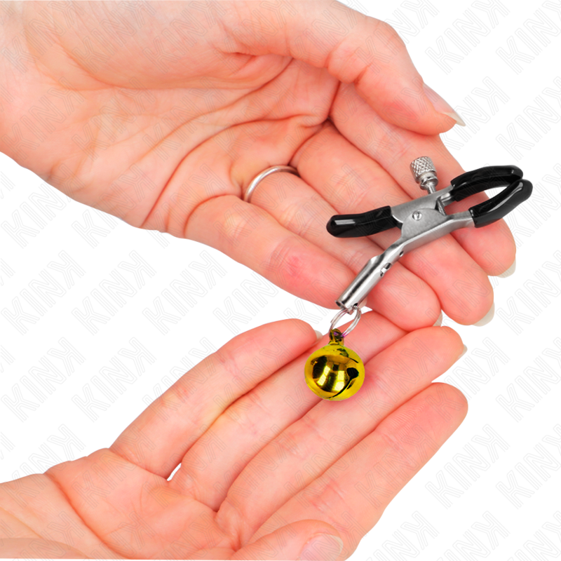 KINK - PINCE À TÉTONS SIMPLE CLOCHE OR 6 CM