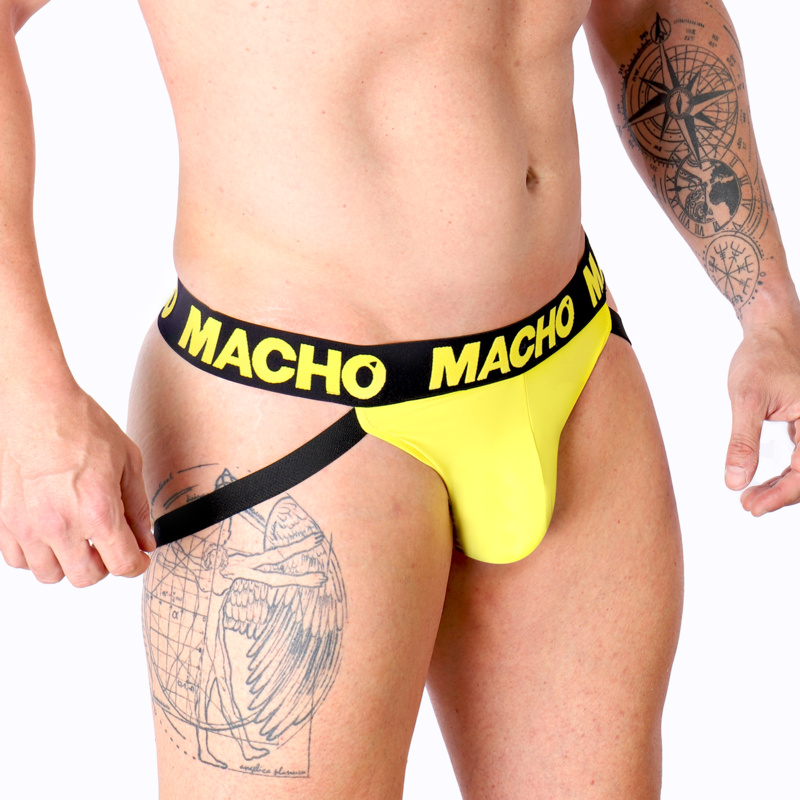 MACHO - MX25A JOCK LYCRA AMARILLO XL