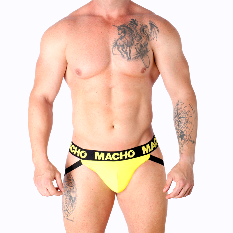 MACHO - MX25A JOCK LYCRA AMARILLO XL