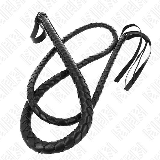 KINK - LÁTIGO LARGO DE SERPIENTE NEGRA 210 CM